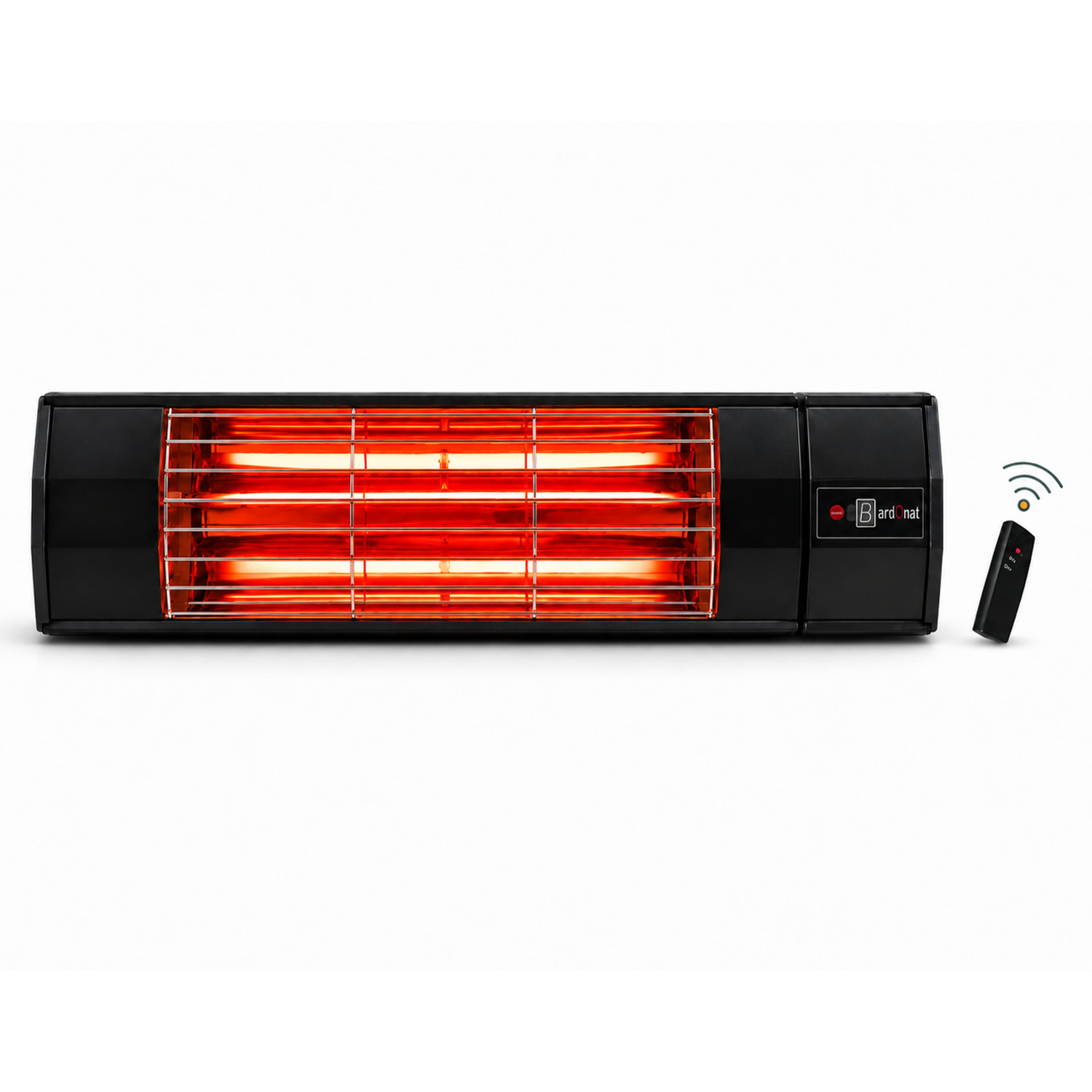 Halogen Black Pro 2000W Duvar Tipi Dış Mekan Isıtıcısı Kumandalı (5 Kademeli)