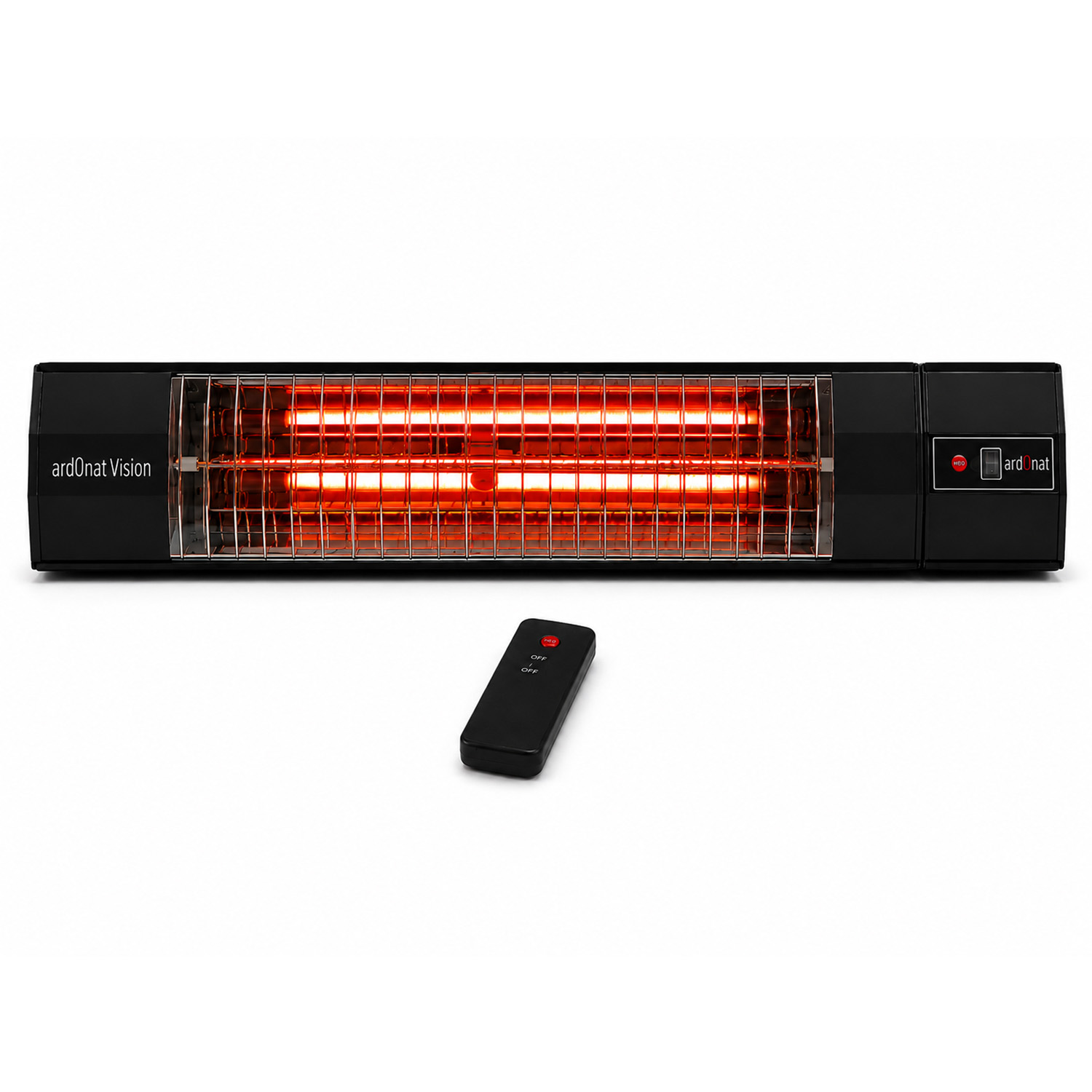 Halogen Black Pro Plus 3000W Kumandalı Duvar Tipi Dış Mekan Isıtıcısı Kumandalı (5 Kademeli)