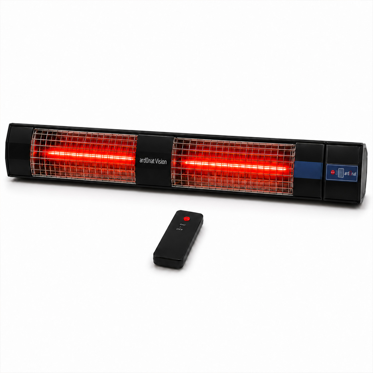 Halogen Black Twin Pro 3000W - 4000W Duvar Tipi Dış Mekan Isıtıcısı Kumandalı (5 Kademeli)